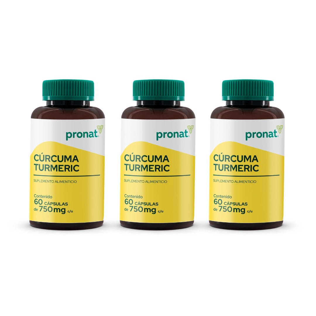 KIT 3 PIEZAS - Cúrcuma Turmeric 60 caps