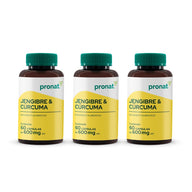 KIT 3 PIEZAS - Jengibre y Cúrcuma 60 caps