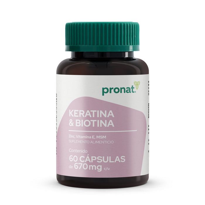 Keratina & Biotina 60 Cápsulas- Pronat