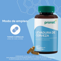Levadura de Cerveza 140 cápsulas- Pronat