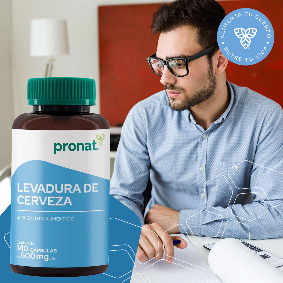 Levadura de Cerveza 140 cápsulas- Pronat