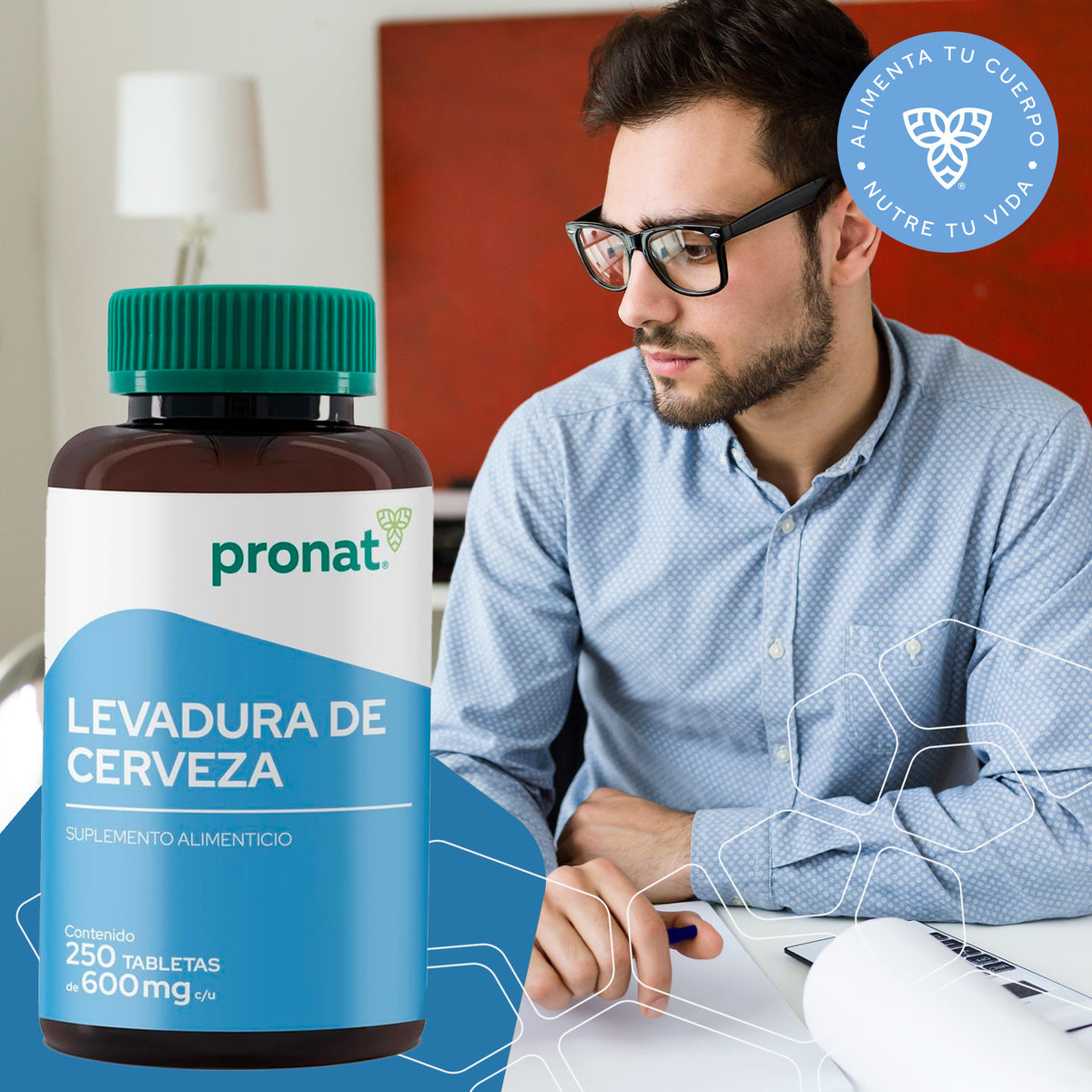 Levadura de Cerveza 250 tabletas - Pronat