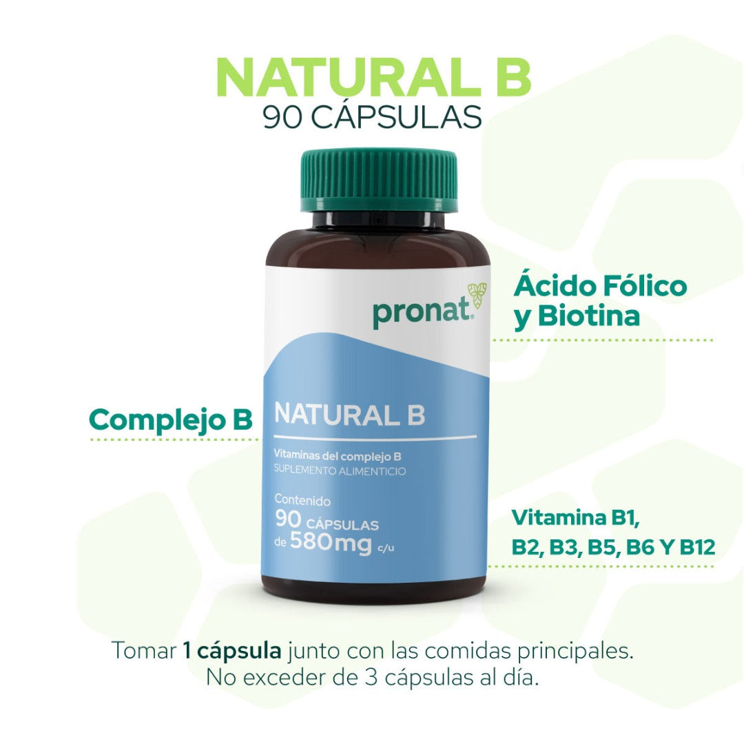 Natural B 90 cápsulas - Pronat