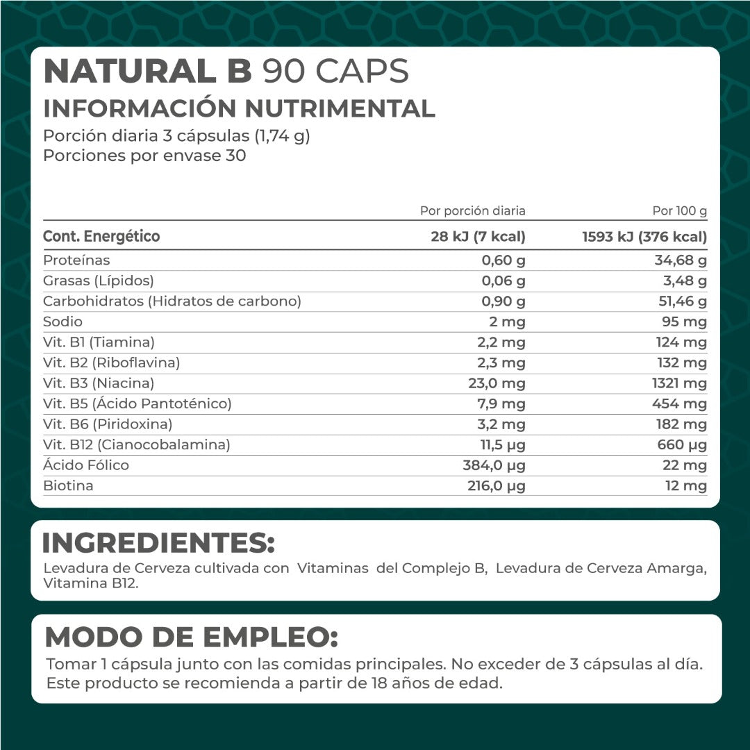 KIT 2 PIEZAS - Natural B 90 caps