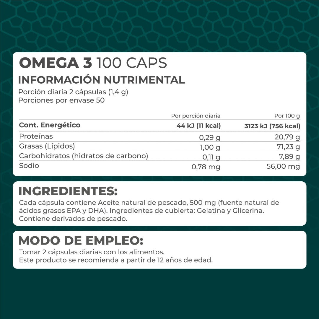 KIT 2 PIEZAS - Omega 3 100 perlas