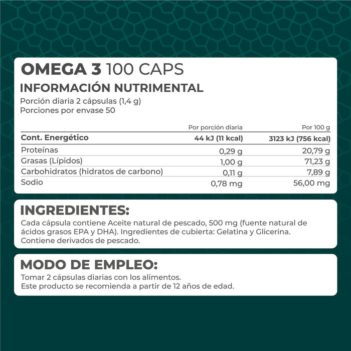 Omega 3 100 cápsulas - Pronat