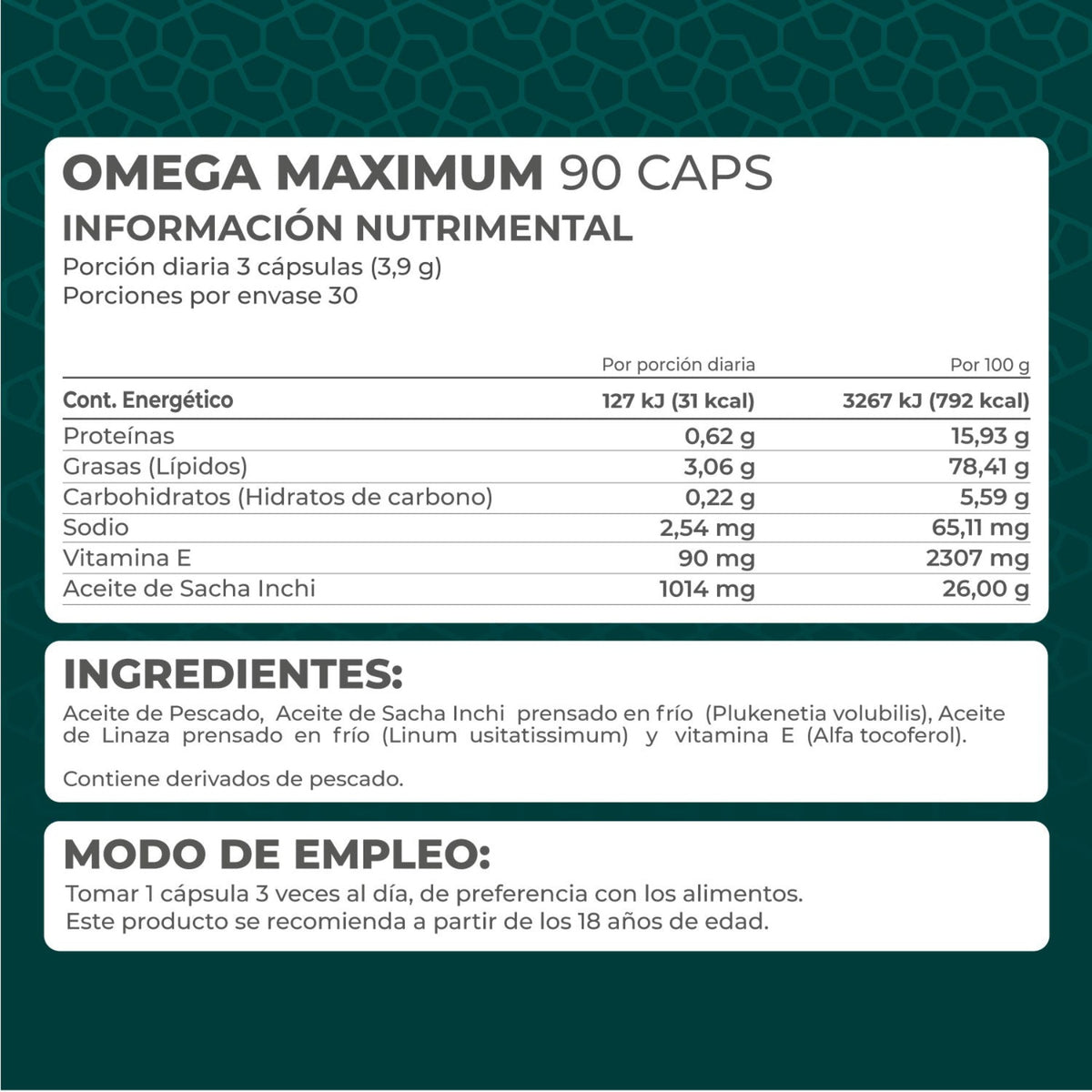 KIT Omega Maximum 90 Cáps y Omega 3 Infantil 120 Gomitas