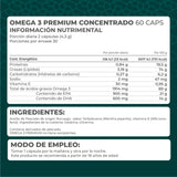 KIT 3 PIEZAS - Omega 3 Premium concentrado 60 caps