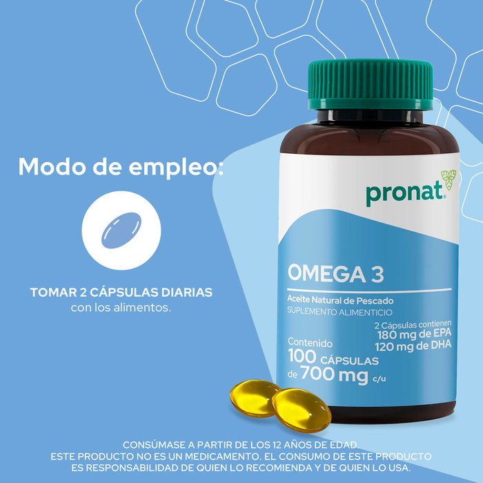 Omega 3 - 100 cápsulas - Pronat