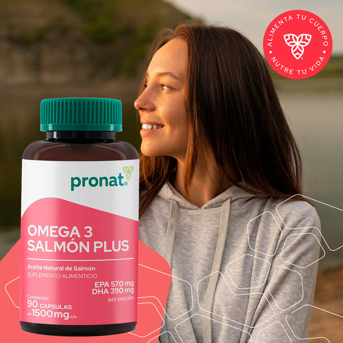 Salmón Plus (Omega 3) 90 cápsulas - Pronat