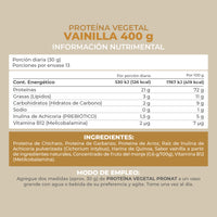 Proteína Vegetal Vainilla 400g - Pronat