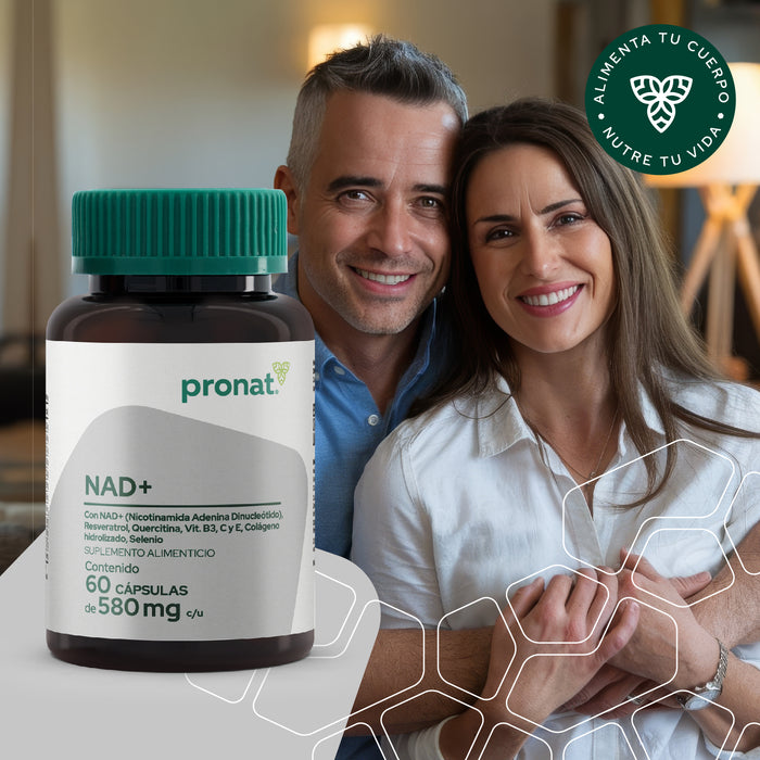 NAD+ Suplemento Alimenticio 60 Cápsulas Antioxidante