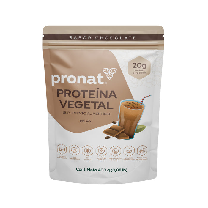 Proteína Vegetal sabor Chocolate 400g - Pronat