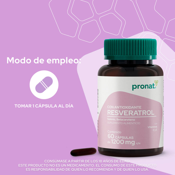 KIT 2 PIEZAS - Resveratrol CON ANTIOXIDANTE 60 caps