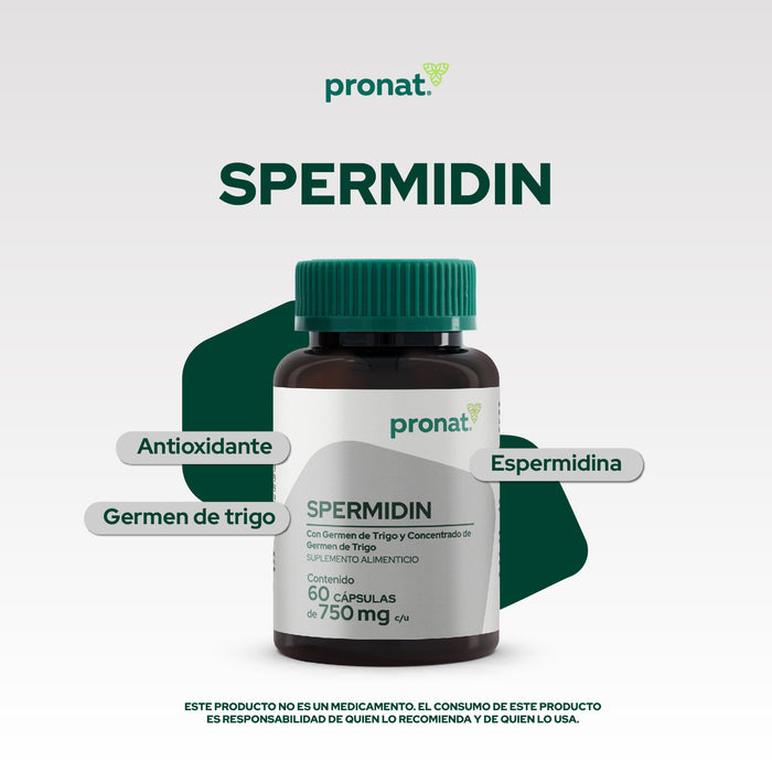 Spermidin Suplemento Alimenticio 60 Cápsulas Antioxidante