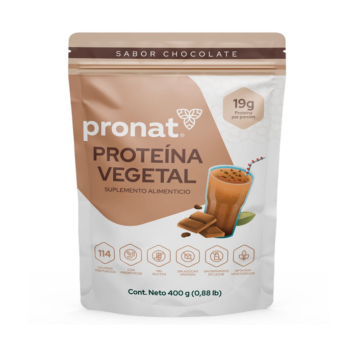 Proteína Vegetal sabor Chocolate 400g - Pronat