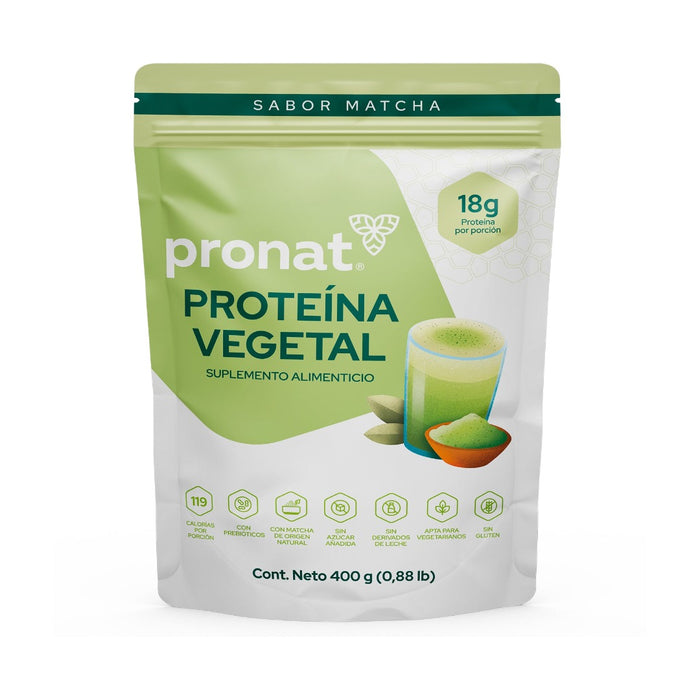 Proteína Vegetal sabor Matcha 400g - Pronat