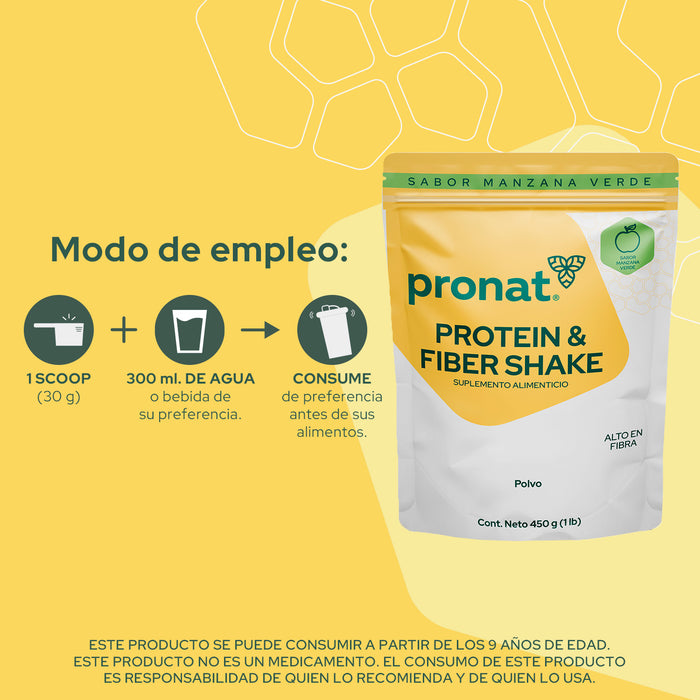 Protein & Fiber Shake 450g - Pronat