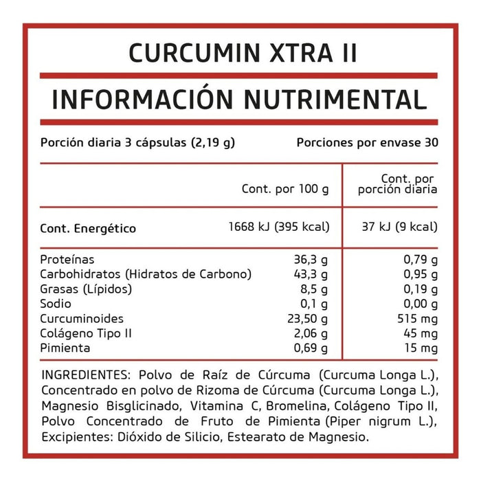 Curcumin Xtra II 90 cápsulas