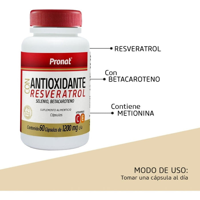 Resveratrol 60 cápsulas