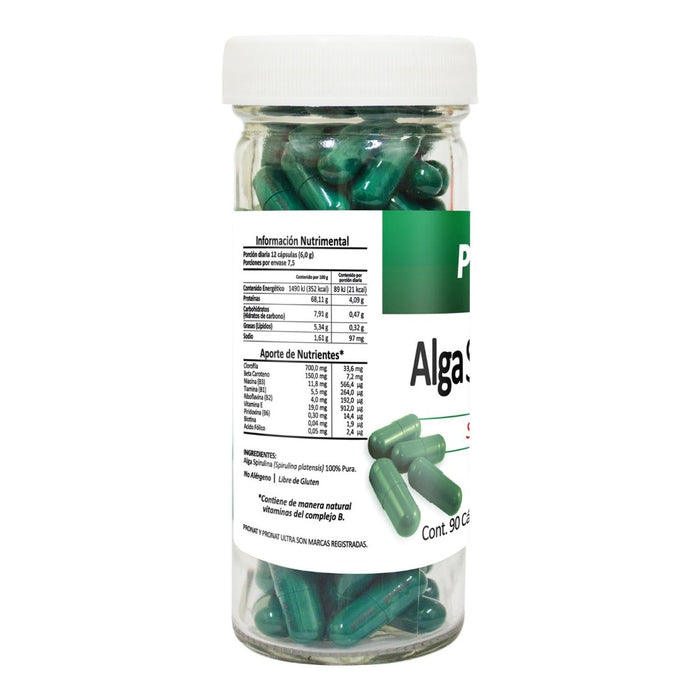 Alga Spirulina 90 cápsulas